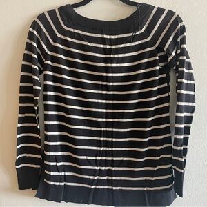 FLASH SALE ✨ Striped Black and White Women's Knit Top